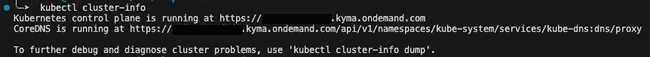Cluster Info