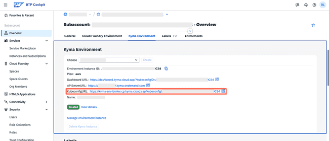 Download Kubeconfig